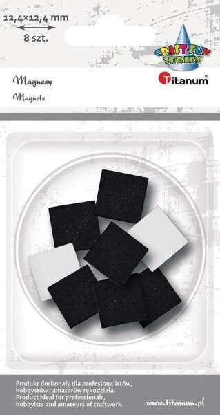 Хобби и творчество Titanum Магниты самоклеящиеся квадратные 12,4x12,4 мм 8 шт.