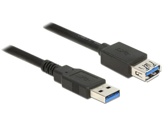 Разъемы и переходники Delock 85058 - 5 м - USB A - USB A - USB 3.2 Gen 1 (3.1 Gen 1) - Мужской/Женский - Черный