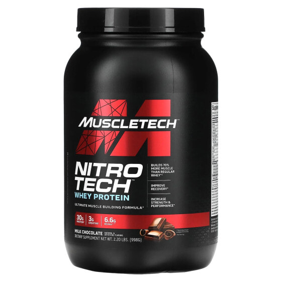 Nitro Tech Whey Protein, Milk Chocolate, 2.20 lbs (998 g)