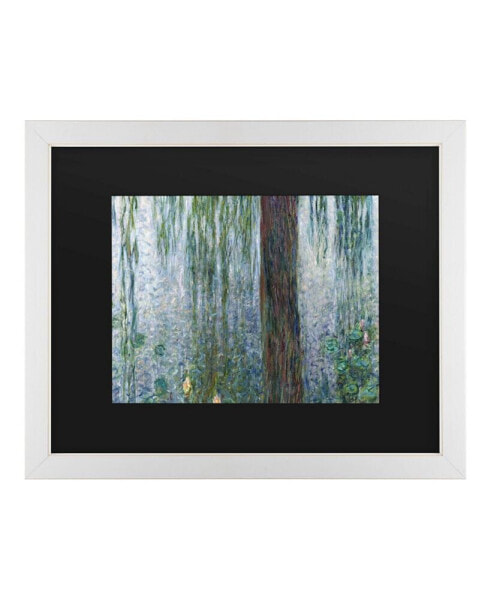 Claude Monet Waterlillies Morning Matted Framed Art - 20" x 25"