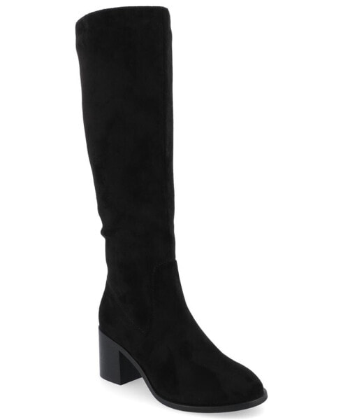 Women's Romilly Tru Comfort Foam Stacked Block Heel Round Toe Regular Calf Boots