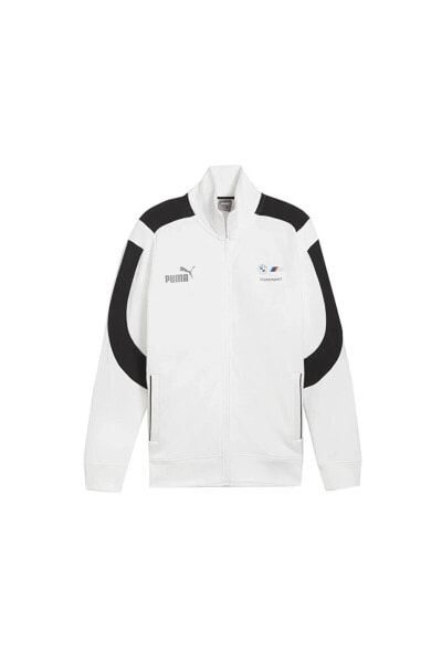 Куртка для мужчин PUMA Bmw Mms Mt7+ Sweat Jacket 62413702 Белая