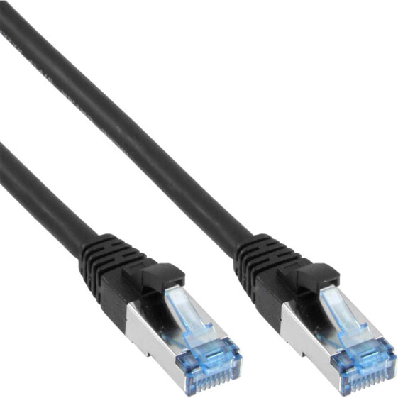 InLine Patch Cable S/FTP PiMF Cat.6A halogen free 500MHz black 15m