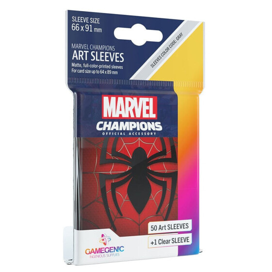 GAMEGENIC Card Sleeves Marvel Champions Spider-Man 66x91 mm