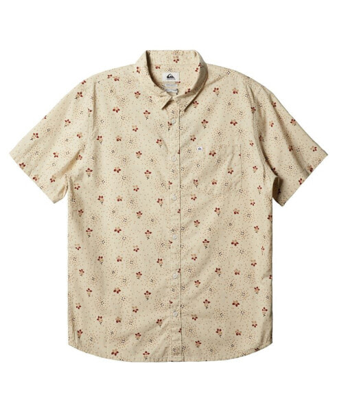 Men's Summer Petals Woven Short Sleeve Shirt