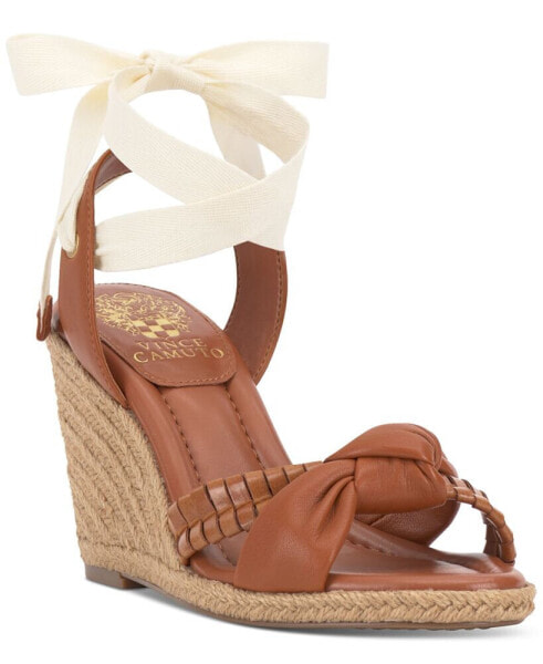 Floriana Lace-Up Espadrille Wedge Sandals