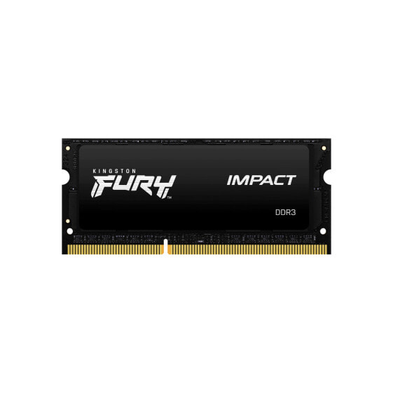 Kingston FURY Impact - 4 GB - 1 x 4 GB - DDR3L - 1600 MHz - 204-pin SO-DIMM - Black