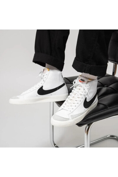 Кроссовки мужские Nike Blazer Mid '77 Vintage - Бело-черный