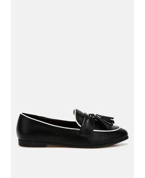 Mythos Dual Tone Tassel Loafers