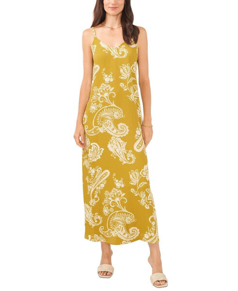 Women's Paisley Sleeveless Maxi Dress