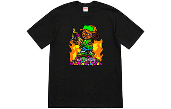 Supreme SS19 Molotov Kid Tee Black 小男孩 漫画短袖T恤 男女同款 黑色 送礼推荐 / Футболка Supreme SS19 Molotov Kid Tee Black T SUP-SS19-720