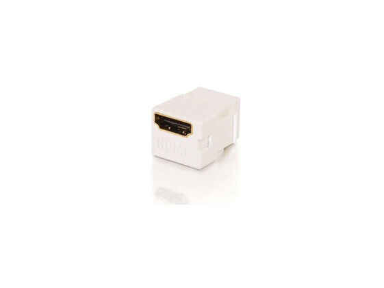 C2G 03345 Snap-In HDMI F/F Keystone Insert Module - White