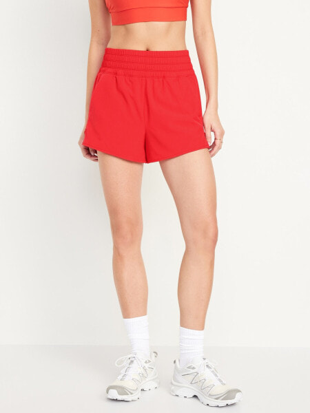 Extra High-Waisted Run Shorts -- 3-inch inseam