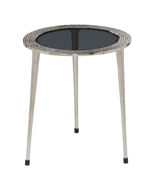 Contemporary Aluminum Accent Table