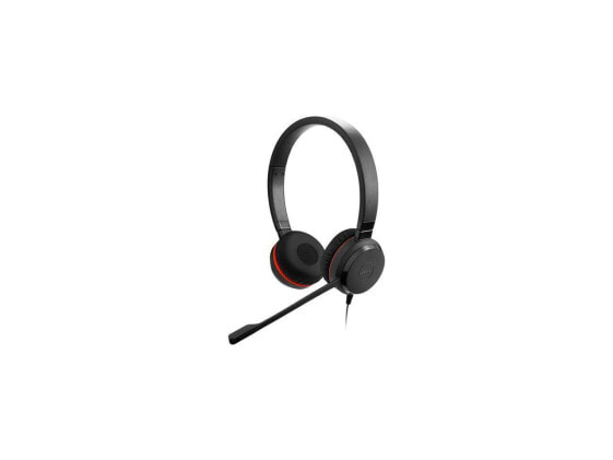 Jabra Evolve 20SE MS Stereo Noise Canceling Headset, Over-the-Head, Black (4999-