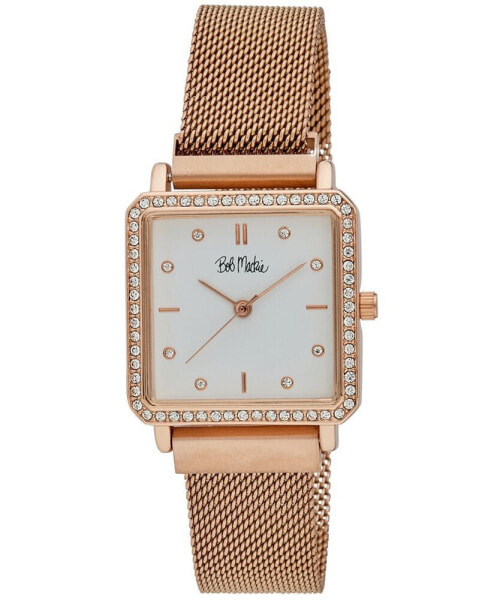 Часы Bob Mackie Quartz Rose Gold Tone Watch