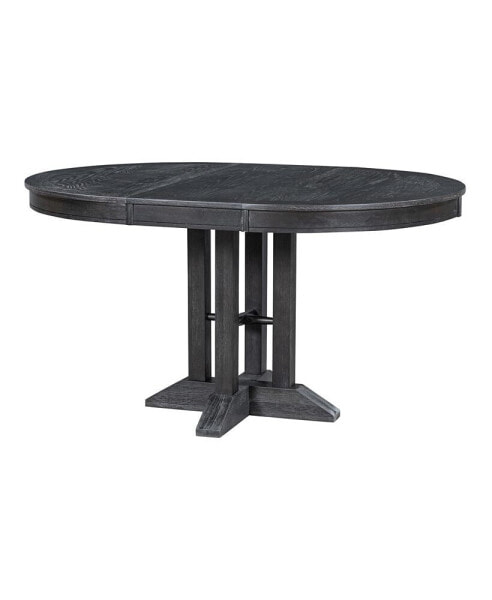 Farmhouse Dining Table Extendable Round Table For Kitchen, Dining Room