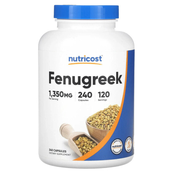 Fenugreek, 1,350 mg, 240 Capsules (675 mg per Capsule)