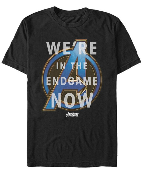 Marvel Men's Avengers Endgame We're In The End Now Quote Short Sleeve T-Shirt