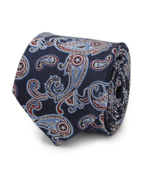 Men's Captain America Paisley Tie