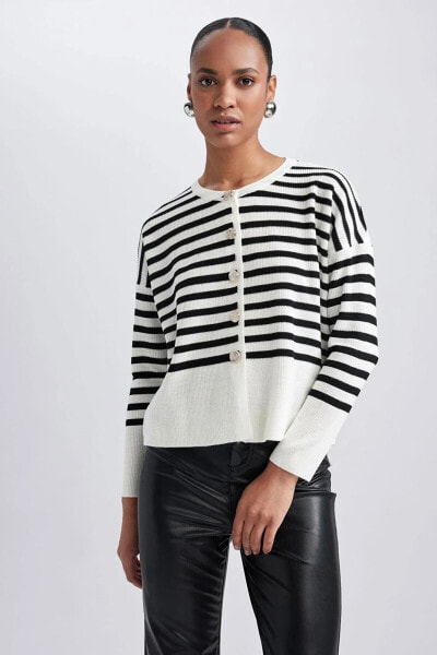 Кардиган Defacto Relax Fit Striped