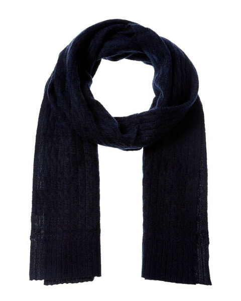 Forte Cashmere Basic Cable Cashmere Scarf Women's Blue