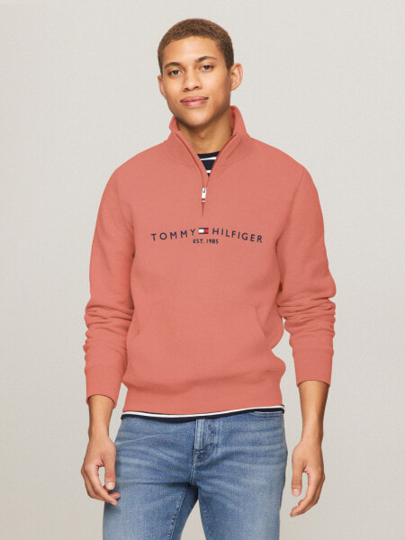 Tommy Logo Quarter-Zip Sweatshirt