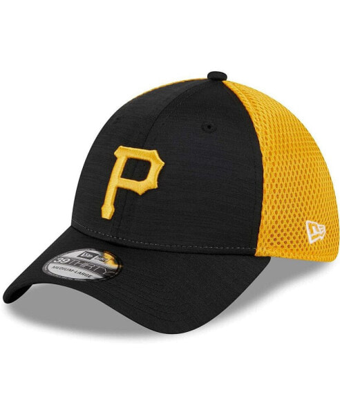 Men's Black Pittsburgh Pirates Neo 39THIRTY Flex Hat