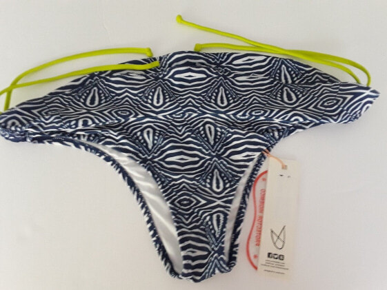 Minkpink Women's New Swimsuit Bikini Bottom Navy White S