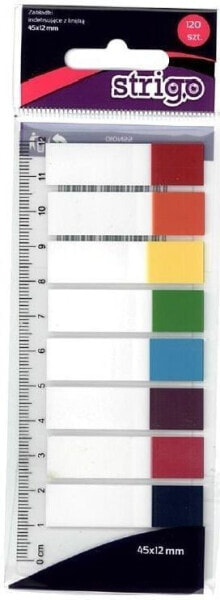 Strigo Zakładki indeksujące z linijką 45x12mm STRIGO