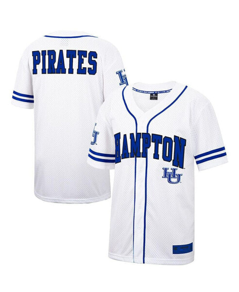 Men's White, Royal Hampton Pirates Free Spirited Baseball Jersey