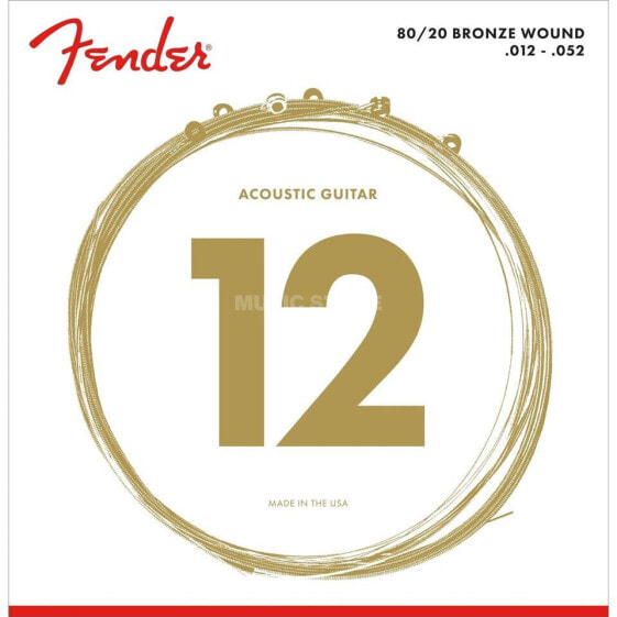 Fender 80/20 Bronze 70L Acoustic Guit ar Strings