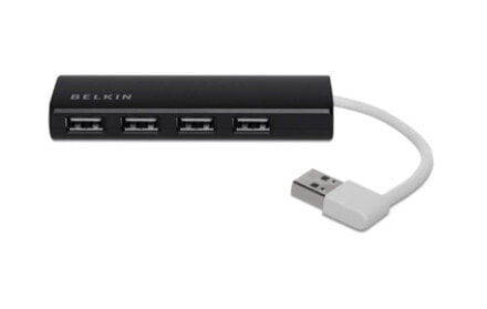 USB-концентратор USB Belkin F4U042BT 2.0 - 480 Mб/с - черного цвета
