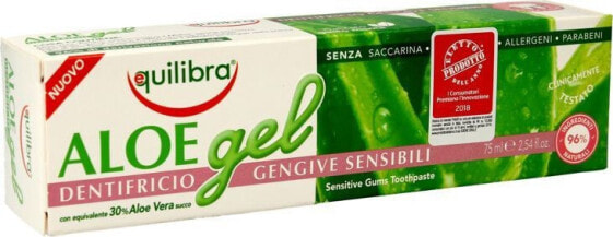 Зубная паста Equilibra Aloe Gel Pasta do zębów Sensitive 30% aloesu 75ml