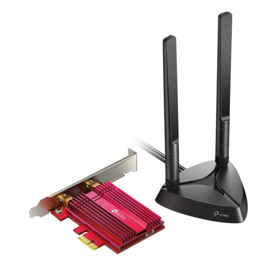 Беспроводной адаптер TP-Link Archer TX3000E - 2402 Mбит/с - Черный/Красный