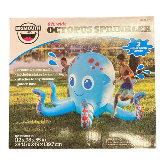 BigMouth 8 ft. Wide Octopus Inflatable Sprinkler with 3 Super Spray Zones