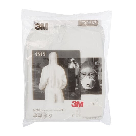 3M 4515 - White - XXL - SML - Adult - Unisex - Zipper