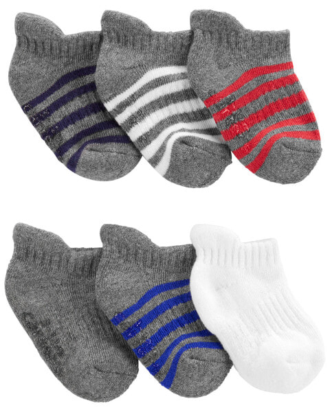 Baby 6-Pack Ankle Socks 0-3M