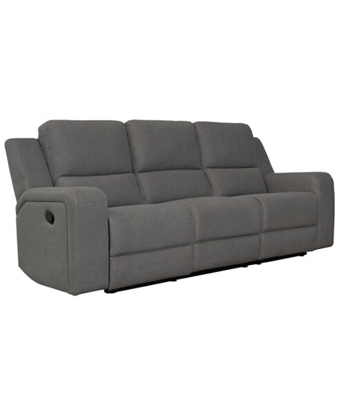 Maggie 90" Fabric with Console Manual Reclining Sofa