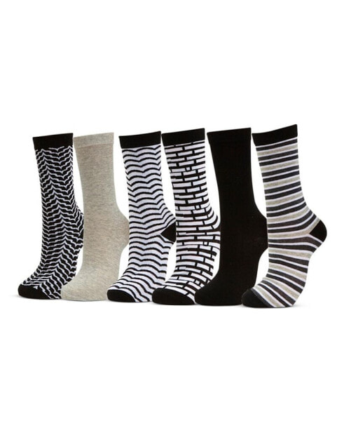 Women's Dress Crew Socks 6 Pack