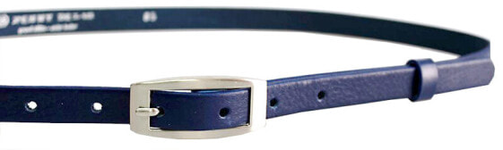 Leather Leather Belt 15-2-56 Dark Blue