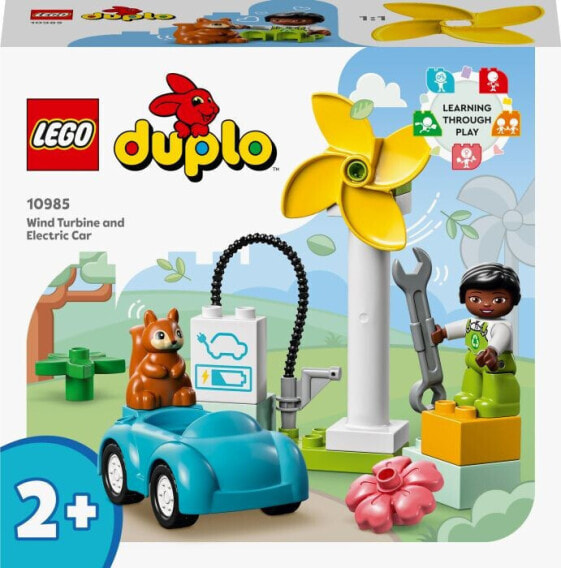 Конструктор пластиковый Lego DUPLO Town Windrad und Elektroauto 10985