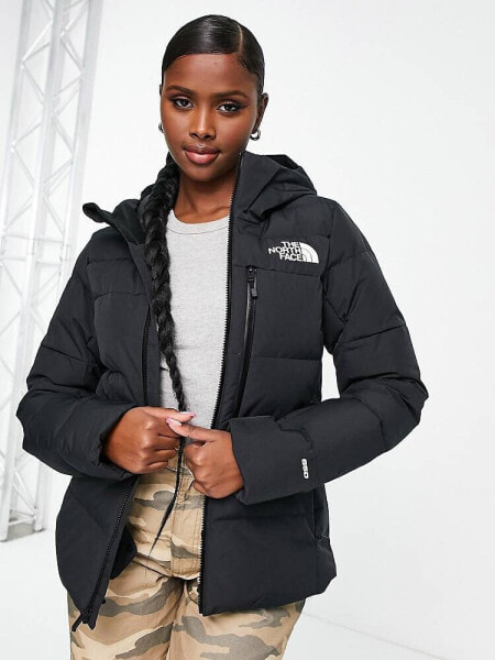 The North Face Ski Heavenly hooded down ski jacket in black