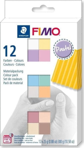 Staedtler Fimo Soft 12x25g kolory Pastel