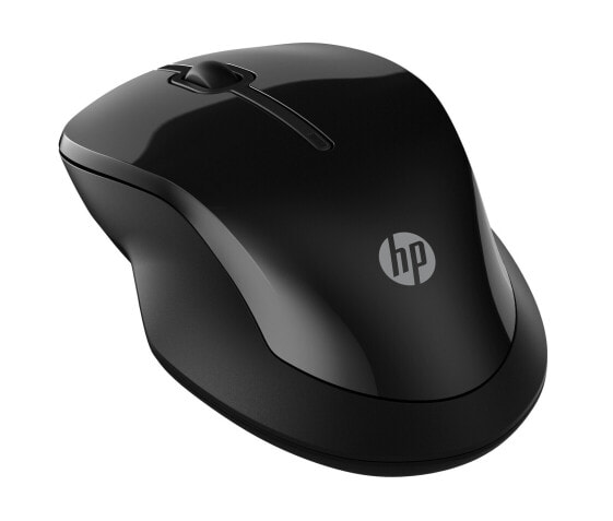 HP 250 Dual Mouse - Ambidextrous - Bluetooth + USB Type-A - 1600 DPI - Black