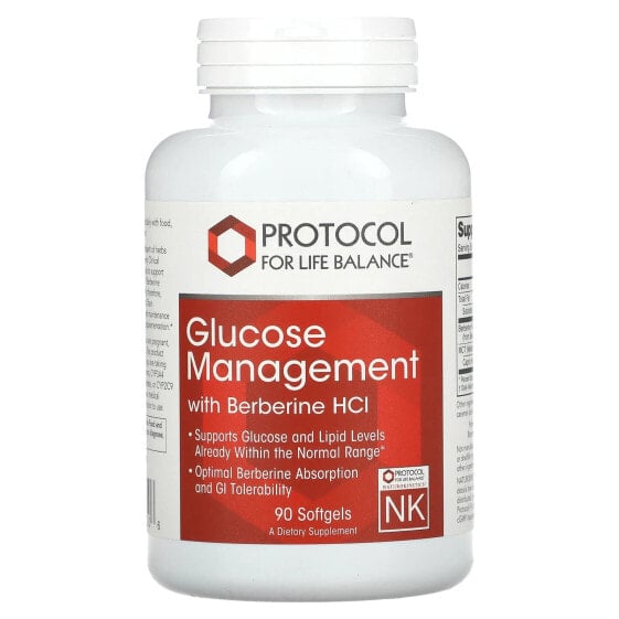 Glucose Management with Berberine HCl, 90 Softgels