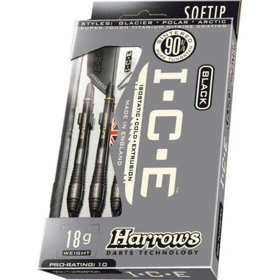 Harrows Black Ice 90% Tungsten Softip Darts HS-TNK-000013202