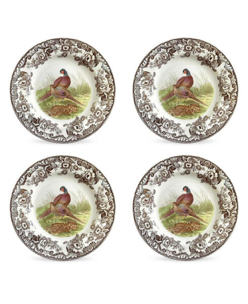 Woodland Pheasant 4 Piece Dinner Plates, Service for 4