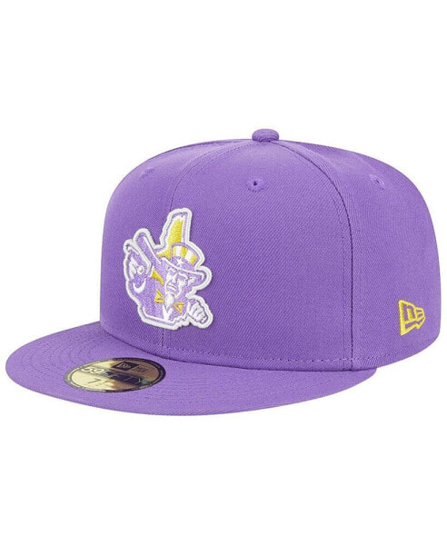 Men's Purple New Hampshire Fisher Cats Theme Nights New Hampshire Primaries Uncle Sam 59FIFTY Fitted Hat