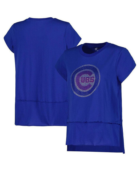 Women's Royal Chicago Cubs Cheer Fashion T-shirt